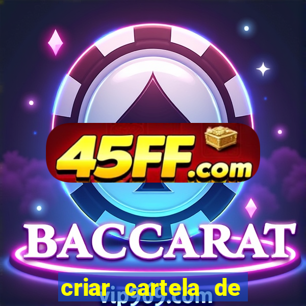 criar cartela de bingo no word